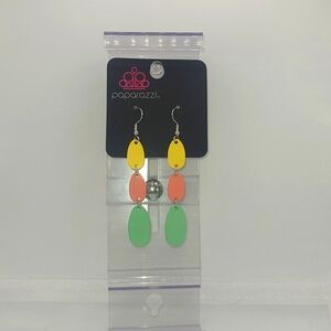Multi Color Paparazzi Costume Earrings
